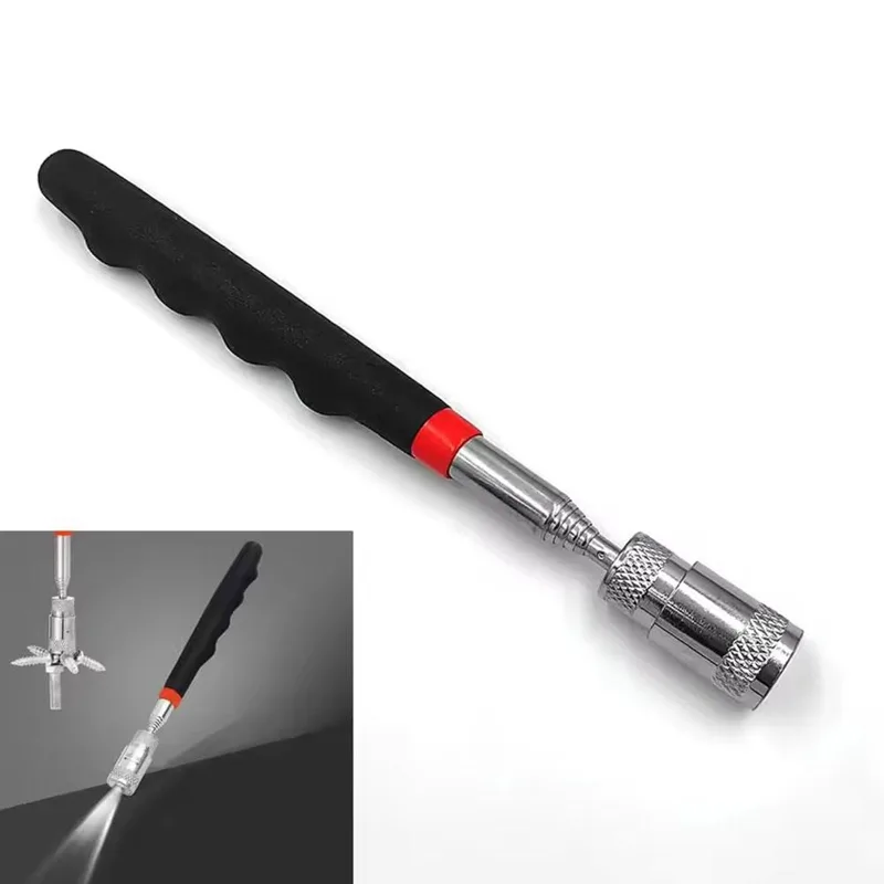 Fishing Rod Travel - Teleskopischer Magnetstift mit LED-Licht Ausziehbarer Aufheberstab