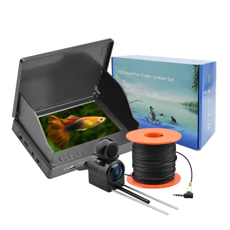 Fishing Rod Ice - 4,3-Zoll-Video-Angelruten-Set mit Unterwasser-Angelkamera-Monitor für Sommer- und