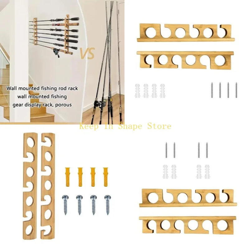 Fishing Rod Rack - U1JC Wand- oder Deckenmontage für Angelruten-Aufhänger,