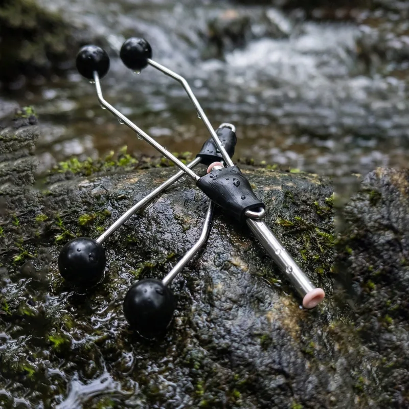 Fishing Rod Fly - 2 Stück Fliegenbinde-Keramikrohr-Spulenhalter, Edelstahl-Einfädelwerkzeug, leicht und