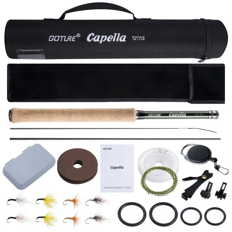Fishing Rod Carbon Fiber - Goture Tenkara Fly Fishing Rod Combo