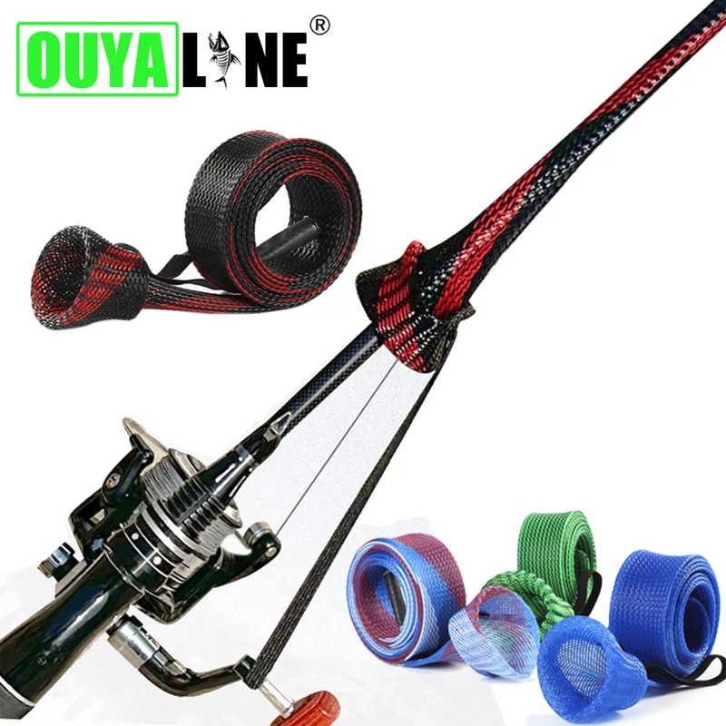Fishing Rod Repair Kit - OUYALINE Angelruten-Schutzhüllen, Rutensocken für Angelruten, Abdeckung,