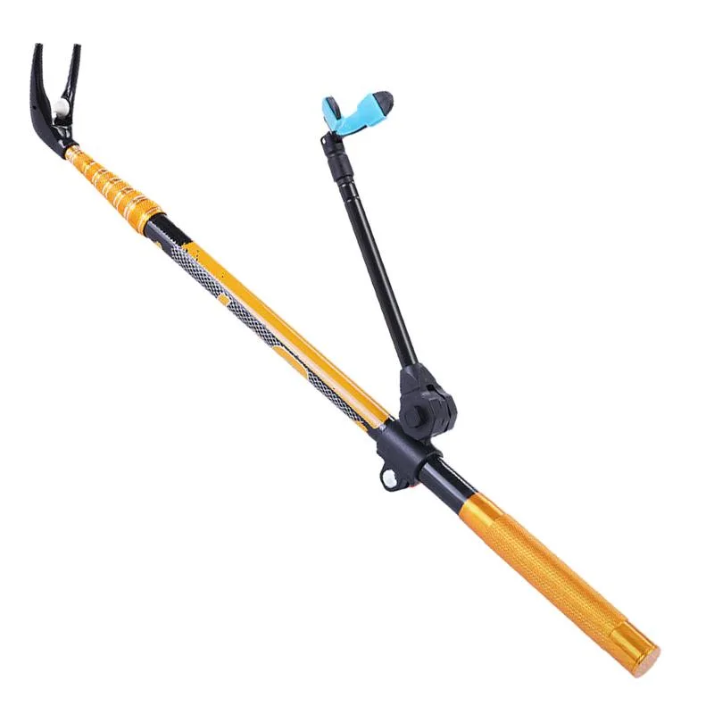 Fishing Rod Carbon Fiber - Angelrute halter 360 Grad verstellbarer Teleskop