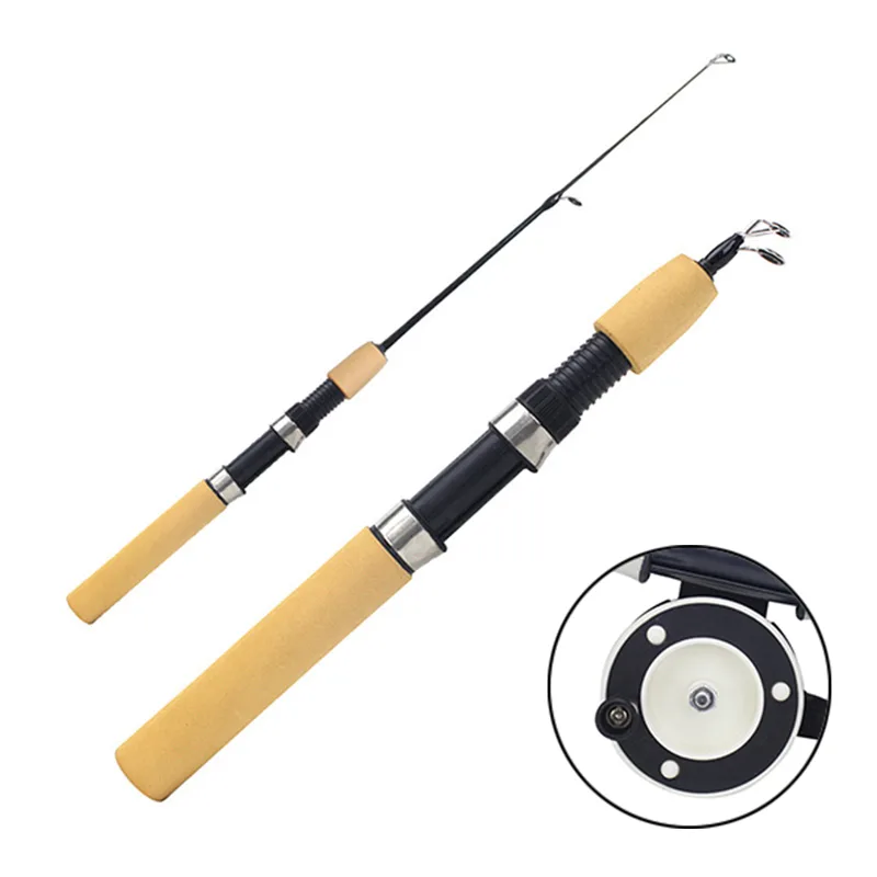 Fishing Rod Ice - Eisfischrute Tragbare Spinnrute für Winterangeln mit