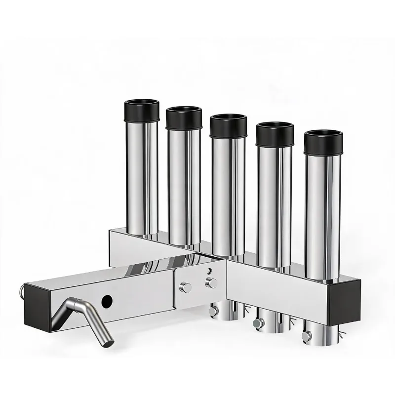 Fishing Rod Rack - Anhängerkupplungs-Angelrutenhalter aus 316 Edelstahl mit Verstellbarem