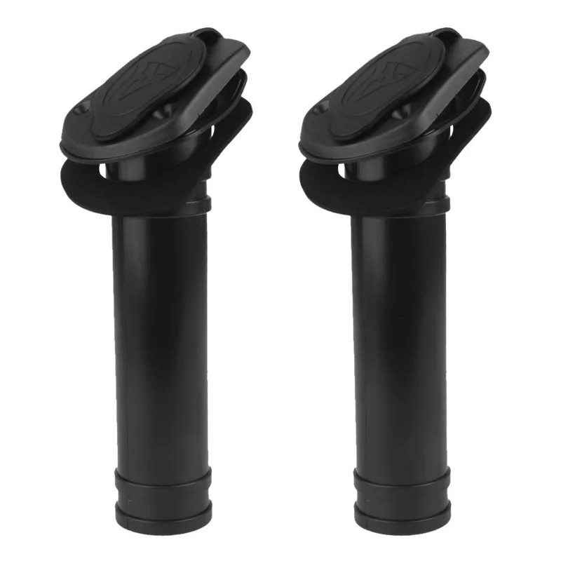 Fishing Rod Rack - Schwarze Nylon-Bootsrutenhalterung, Einbau-Rutenhalter mit Abdeckung und