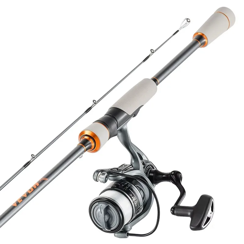 Fishing Rod Carbon Fiber - Carbon-Angelrute für Barschangeln, 6,5 Fuß, zweiteilig,