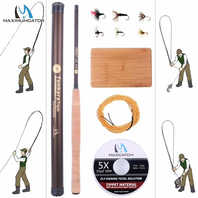 Fishing Rod Carbon Fiber - Maximumcatch 9-13FT V-Tenkara Stange Outfit IM10/36T