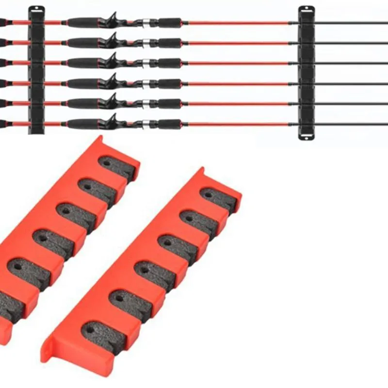 Fishing Rod Rack - 1 Stück Angelruten-Wandhalterung, vertikaler Angelrutenständer, Angelrutenhalter