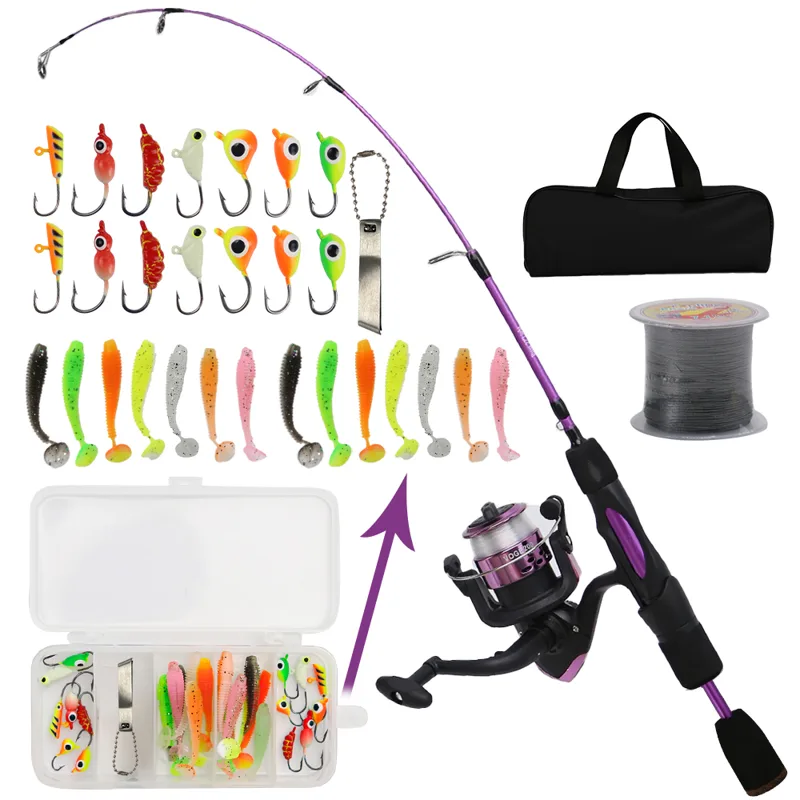 Fishing Rod Ice - Eis Angelrute Reel Combo 68 cm
