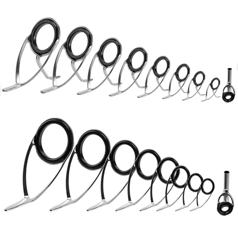 Fishing Rod Repair Kit - 9Pcs Angelrute Guides Ring Reparatur Kit