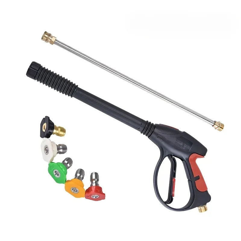 Fishing Rod Travel - Tragbare Hochdruck-Autowaschpistole mit verstellbarer, verlängerter Stange,