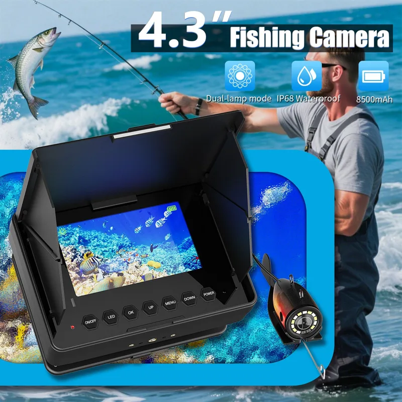 4,3-Zoll-Fischereikamera mit 3 – Fishing Rod Ice Bewertung und Preis