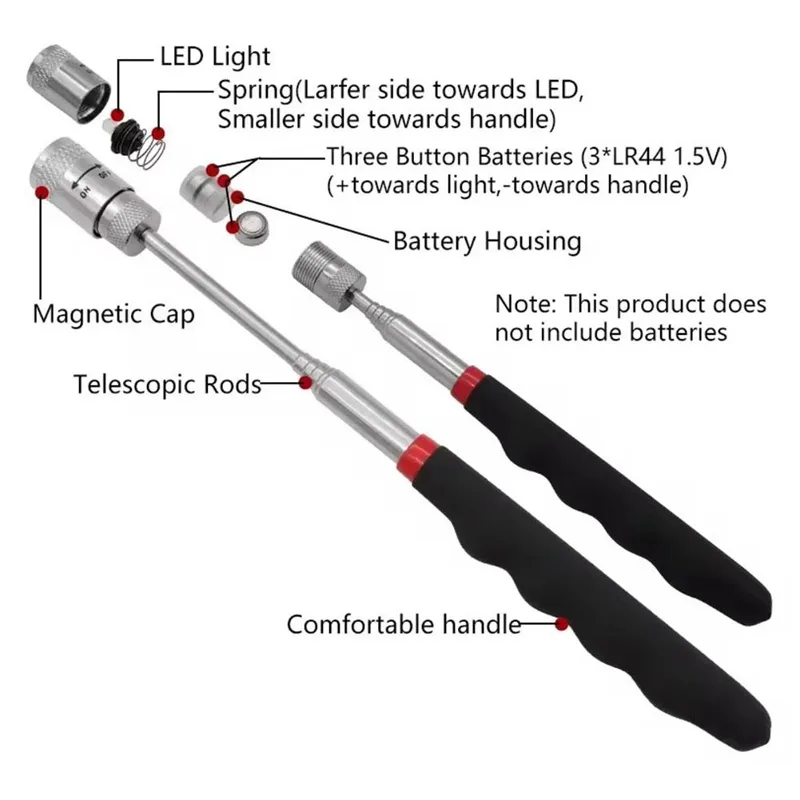 Teleskopischer Magnetstift mit – Fishing Rod Travel Bewertung und Preis