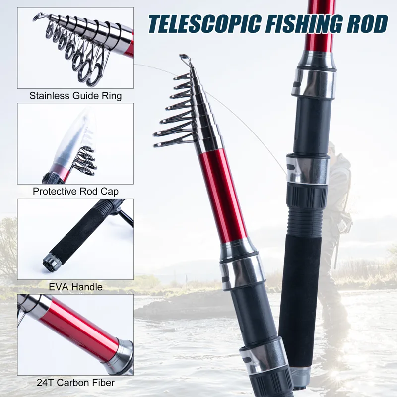 Goture Teleskop-Angelrute und  – Fishing Rod Carbon Fiber Bewertung und Preis