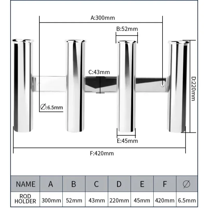 Edelstahl 4-Röhren-Rutenhalter – Fishing Rod Rack Bewertung und Preis