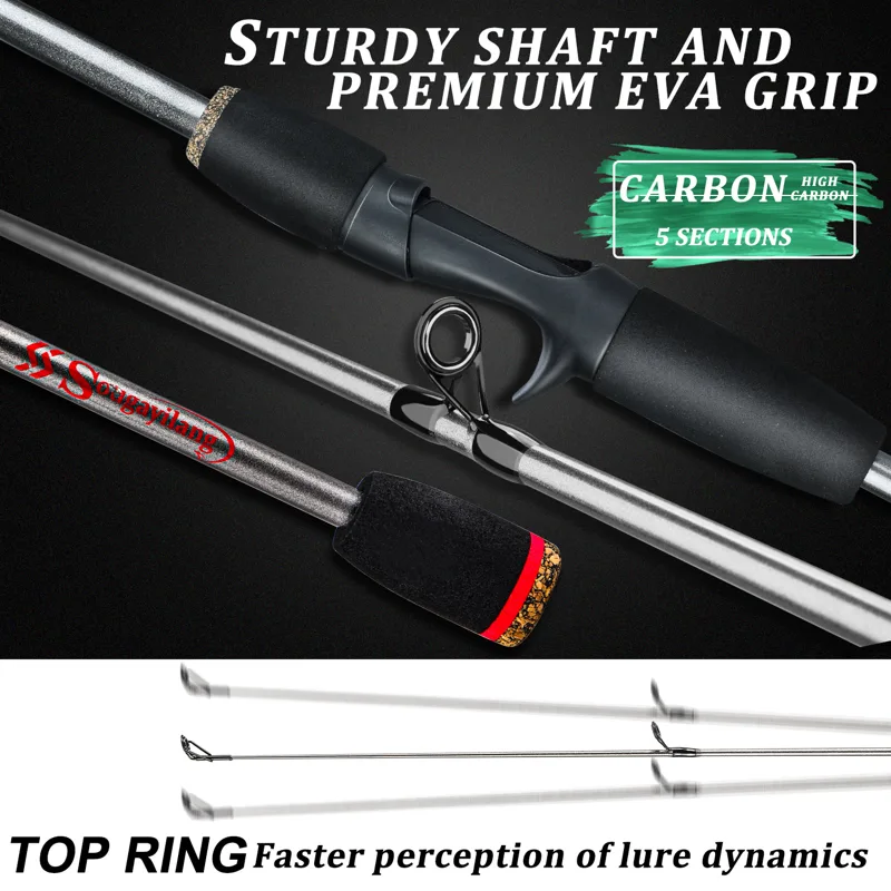 Sougayilang Angelruten-Kombina – Fishing Rod Carbon Fiber Bewertung und Preis