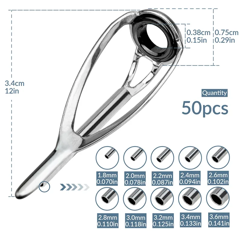 THKFISH 50 Stück Angelrutenfüh – Fishing Rod Tip Replacement Bewertung und Preis