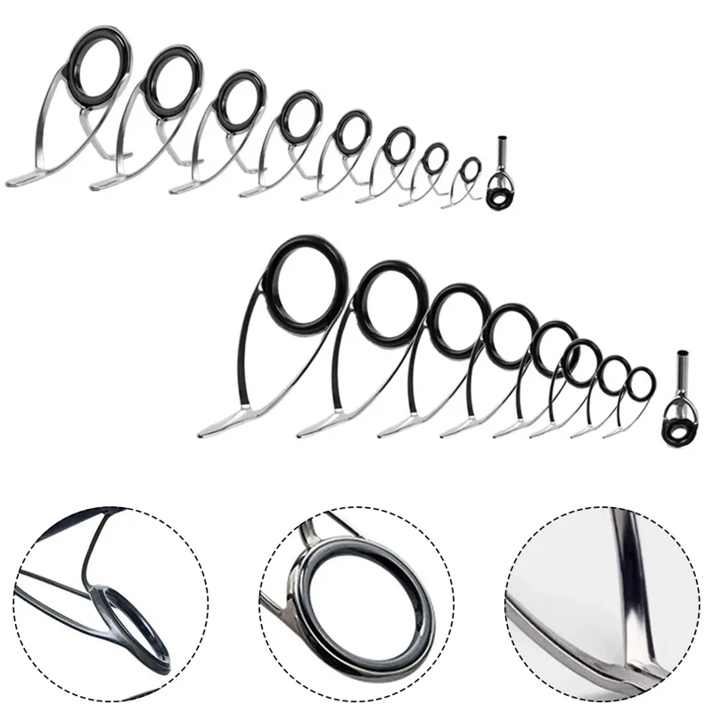 9 stücke Angelrute Top Ring Sp – Fishing Rod Building Kit Bewertung und Preis
