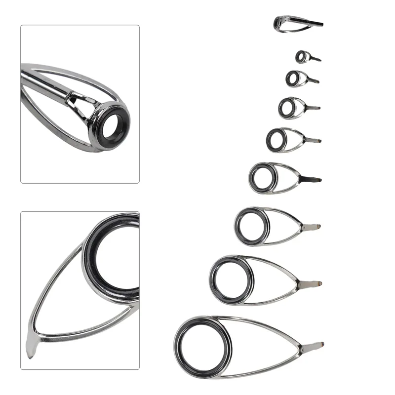9 stücke Angelrute Top Ring Sp – Fishing Rod Building Kit Bewertung und Preis