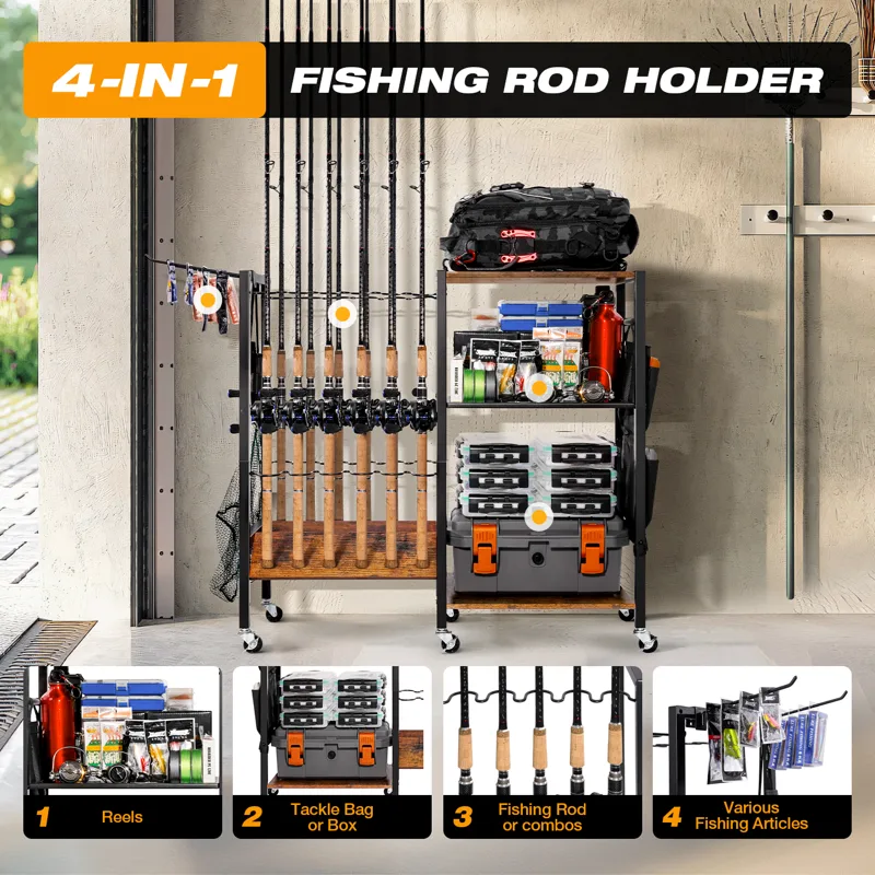 Angelrutenhalter, Angelruten-A – Fishing Rod Rack Bewertung und Preis